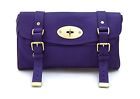 2-00563-purple Lush Leather Brit It Girl Clutch Purple