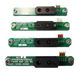 0100-76038 Amat Applied Materials Wafer Map Led Pcb Lot Of 4 Working