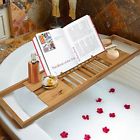 Comin18ju009857 Nature Gear Book Holder Stand Bathtub Tray Wooden Bath Caddy