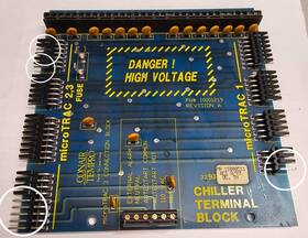 10001219 Conair Tempro Microtrac 3 Connection Block Pcb #10001219