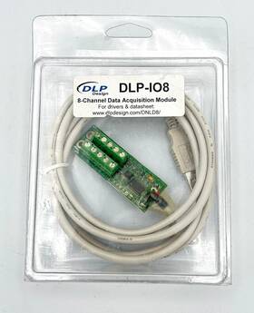 Dlp-io8-g Dlp Design Inc. Io8 Usb 8 Channel Data Acquisition Module For Drivers And Datasheet