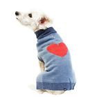 Dw00070bpxlb Hotel Doggy Buffalo Check Heart Sweater Steel Blue 771012900243