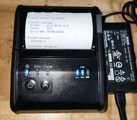 Tm-p80 Epson Model M316b Portable Bluetooth Thermal Printer