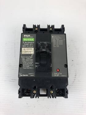 Bu-esa2015 Fuji Electric 2 Pole Circuit Breaker 15 Amp 480vac