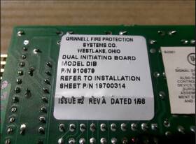 910679 Grinnell Dib / Dual Initiating Circuit Board Card