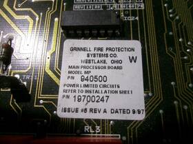 940500 Grinnell Mp / Main Processor Circuit Board Card