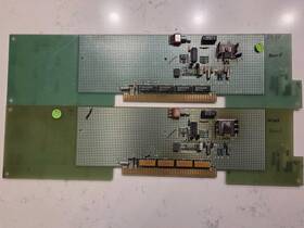 290100038-001 Magnecraft Lot 2 Vintage Industrial Interface Boards Gold Fingers W171 Lm339