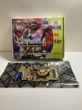 Mvga-nvg17ga Nvidia 64mb With Tv - Tested Working Vintage Box Manual