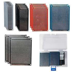Ovenot 632202592337 50 Pcs Double Sided Pcb Board Prototype Kit Soldering 5 Sizes 4 Colour Universal