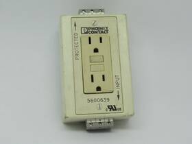 Em-duo-120 Phoenix Contact Em-duo-120/15/gfi/aux Power Outlet Receptacle 125vac 15a Used
