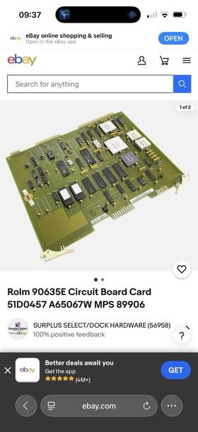 51d0457 Rolm 90635er / 90635e Circuit Board Card Used Tested Cleaned