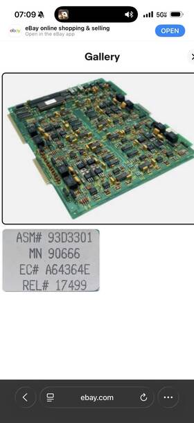 Rolm 90666 93d3301 Ati Analog Telephone Interface Circuit Card