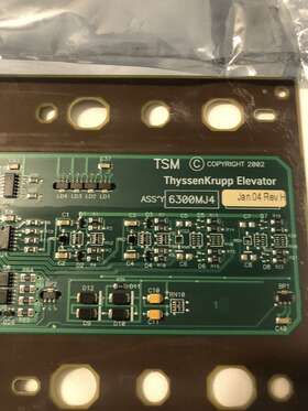 6300mj4 Thyssenkrupp 6300lm1 Tke Tac20 Selector Tsm Board. Used
