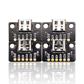 Treedix 764784797500 4pcs Usb Type-c Breakout Board Serial Basic Female Connector