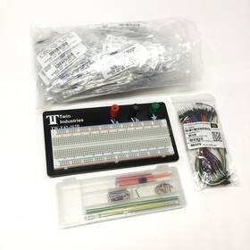 Tw-e41-102b Twin Industries Solderless Breadboard With Resistor Kit 10-9.76k Ohm