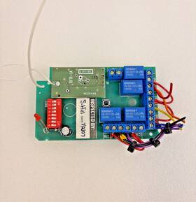 4-output Visonic Wr-300/4b Isonic Wireless Receiver Motherboard With Rfr-1a Rev