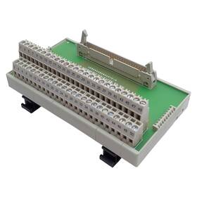 87.210.2210.3 Wirelind Electric Wieland Breakout Board 50-pin Male 60vac/70vdc Din Rail