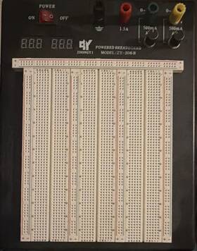 Zhongyi Zy-206 Powered Breadboard H 2390 Tie-points 6-row 0-15v