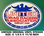 United Drag Racers Association Circuit Car -vintage Original Vinyl Decal Sticker. Fixed Price $10.87.