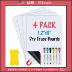 4PACK Magnetic Dry Erase Board Sheet For Refrigerator, 12"X8" Erasable Fridge.... Fixed Price $10.55.