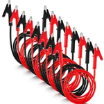 Jumper Wires 8 Pcs 14 Gauge Alligator Clips 3 Ft Black Red. Fixed Price $41.95.