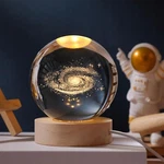 New Crystal Ball Night Lamp Creative 3D Glowing Planetary Galaxy Led Light. Fixed Price $19.99.