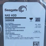 Seagate Nas 3TB 3.5" Sata Hdd ST3000VN000, 1HJ166-500, F/w: SC60. Fixed Price $221.55.