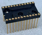 Augat Ic Socket, 24 Pin Dip 0.6" Wide, Wire Wrap, Gold - New. Fixed Price $6.99.