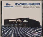 Kingwin KW525-3U3CR 3.0/USB Hub & Card Reader 5.25" Panel New (B7) Mac. Fixed Price $27.95.