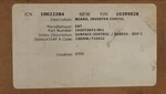 Eaton Powerware 101073072-001 Board Inverter Control. Fixed Price $1050.00.