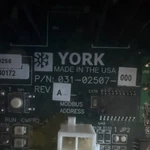 York Control Board 031-02507-000 Hvac Circuit Modbus Address Pcb. Fixed Price $2500.00.