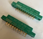 Cinch 10-PIN Edge Connector Green 250-10-30-170 50-10A-20 Gold New By Trw Qty.. Fixed Price $18.50.