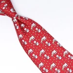 Vineyard Vines Mens Silk Necktie Red Gray Gold Elephant Donkey Van Global. Fixed Price $49.99.