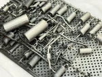 Vintage B&w Painted Circuit Breadboard Prototype 6.5" X 4.5" Handcrafted. Fixed Price $47.00.