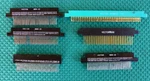 Lot Of 6 Vintage Vector Card Edge Dual Connector Wire Wrap Mount Board. Fixed Price $18.00.