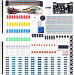 Elegoo Electronic Fun Kit Bundle With Breadboard Cable Resistor, Capacitor, Led,. Fixed Price $14.35.