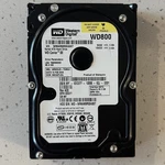 Western Digital (WD800JD-75MSA1) 80GB Sata Hard Drive. Fixed Price $16.00.