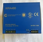 Chinfa WRA480-24 (INPUT:3PH 400-500VAC 47-63HZ 1.4A OUTPUT:24VDC 480W) Power Supply. Fixed Price $174.05.