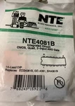 NTE4081B - Integrated Circuit Cmos, Quad 2 Input And Gate. Fixed Price $5.80.