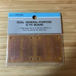 Dual General-purpose Ic Pc Board Radio Shack Archer Sku # 276-159A. Fixed Price $19.99.