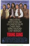 Young Guns Movie Poster 27X41 Near Mint Rolled Charlie Sheen 1989 Western Film. Fixed Price $15.00.