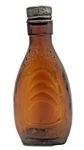 Maywood Glass Brown Amber Mg Bottle Patent No. Tin Screw Lid. Fixed Price $10.00.