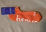 Notes To Self Positive Affirmation Ankle Socks "i Am Brave" Orange Size Large. Fixed Price $11.99.
