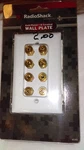 Radioshack 8-TERMINAL Speaker Wall W/gold-plated Connectors 40-992. Fixed Price $7.99.