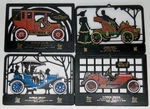 Mcm Advertising Silhouette Calendar Topper Set Of 4 Burrus Drugs Roodhouse. Fixed Price $27.99.