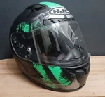 Hjc Helmets 17 Full Face Motorcycle Street Matte Black & Green Size. Fixed Price $29.99.