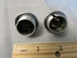 (2) Amphenol Panel Connectors From Hughes MCW-550 Welding Power Supply. Fixed Price $9.95.