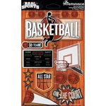 Reminisce Real Sports Dimensional Cardstock Stickers-basketball. Fixed Price $9.12.
