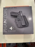 Left Hand Raven Concealment Mini Phantom Full Shield Holster For Glock 42 Black. Fixed Price $50.00.