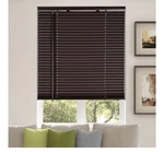 Calyx Interiors Mahogany Colored Cordless Smart Lift Mini Blind 20X60. Fixed Price $25.00.